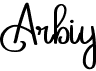 preview image of the Arbiy font