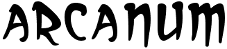 preview image of the Arcanum font