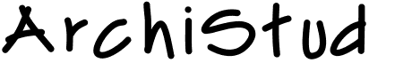 preview image of the ArchiStud font
