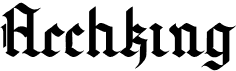 preview image of the Archking font