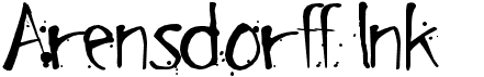 preview image of the Arensdorff Ink font