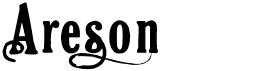 preview image of the Areson font