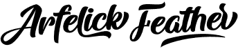 preview image of the Arfelick Feather font