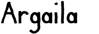 preview image of the Argaila font