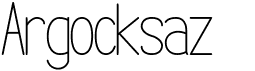 preview image of the Argocksaz font