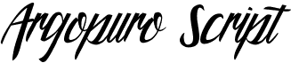 preview image of the Argopuro Script font
