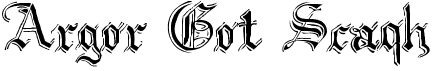 preview image of the Argor Got Scaqh font