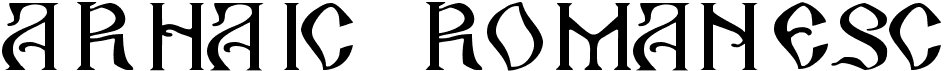 preview image of the Arhaic Romanesc font