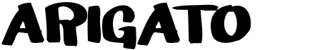 preview image of the Arigato font