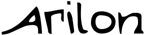 preview image of the Arilon font