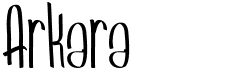 preview image of the Arkara font