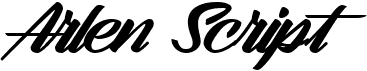 preview image of the Arlen Script font