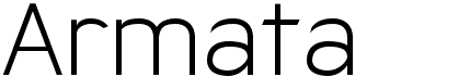 preview image of the Armata font