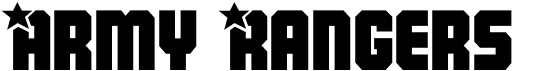 preview image of the Army Rangers font