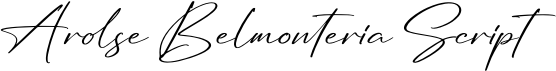 preview image of the Arolse Belmonteria Script font