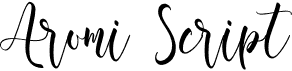preview image of the Aromi Script font