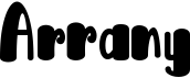 preview image of the Arrany font