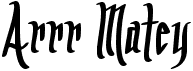 preview image of the Arrr Matey BB font