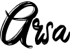 preview image of the Arsa font
