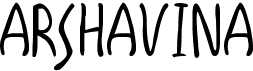 preview image of the Arshavina font