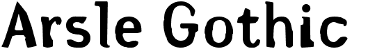 preview image of the Arsle Gothic font