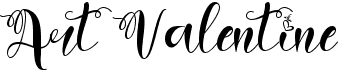 preview image of the Art Valentine font