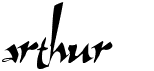 preview image of the Arthur font