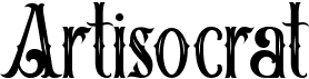 preview image of the Artisocrat font
