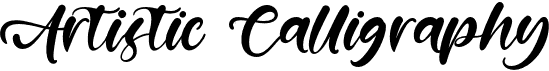 preview image of the Artistic Calligraphy font