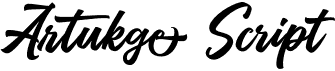 preview image of the Artukge Script font