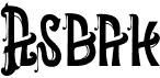 preview image of the Asbak font