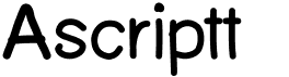 preview image of the Ascriptt font