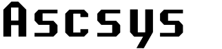preview image of the Ascsys font