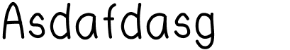 preview image of the Asdafdasg font