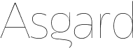 preview image of the Asgard font