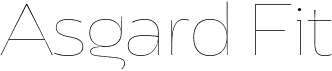 preview image of the Asgard Fit font