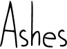 preview image of the Ashes font