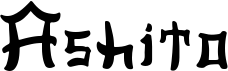 preview image of the Ashito font