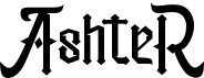 preview image of the Ashter font
