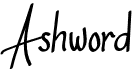 preview image of the Ashword font