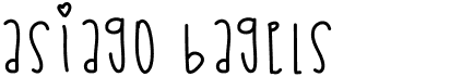 preview image of the Asiago Bagels font