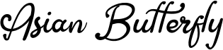 preview image of the Asian Butterfly font