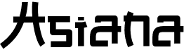 preview image of the Asiana font