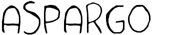 preview image of the Aspargo font