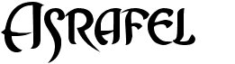 preview image of the Asrafel font