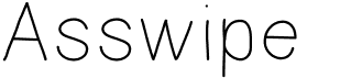 preview image of the Asswipe font