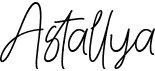 preview image of the Astallya font