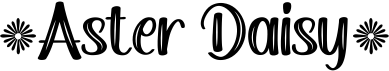 preview image of the Aster Daisy font