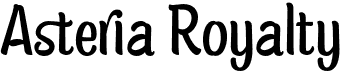 preview image of the Asteria Royalty font