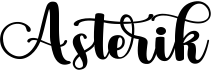 preview image of the Asterik font